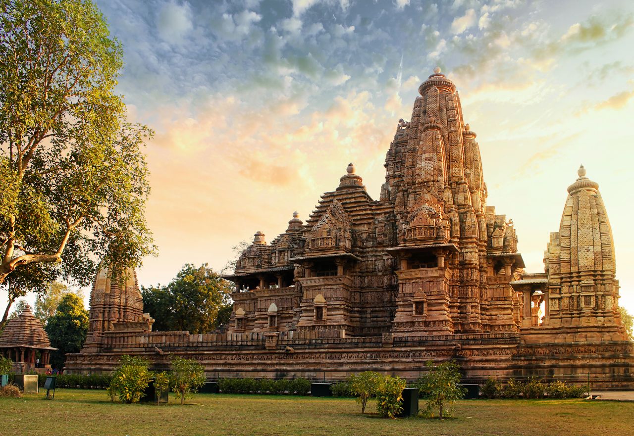 Khajuraho stone sculptures