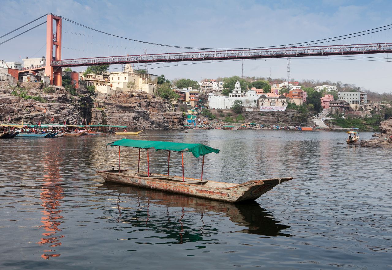 Omkareshwar temple and ghats